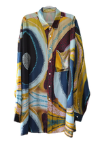 Load image into Gallery viewer, Kaalpa Silk Shirt in Blue